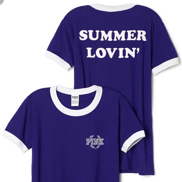 PINK Victoria's Secret Tops - PINK VICTORIA'S SECRET SUMMER LOVIN' TEE